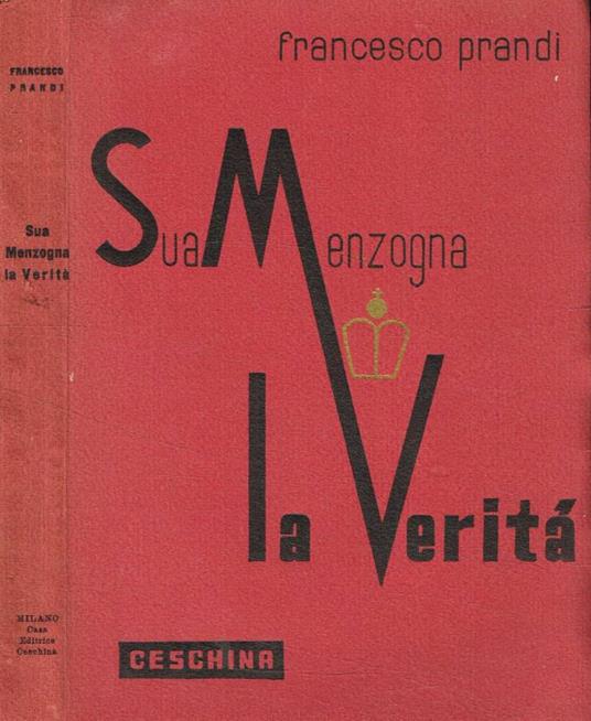 Sua menzogna la verità - copertina