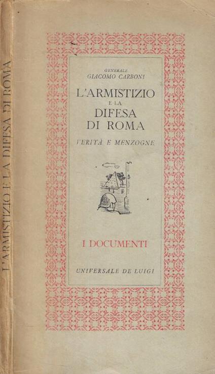 L' armistizio e la difesa di Roma - copertina