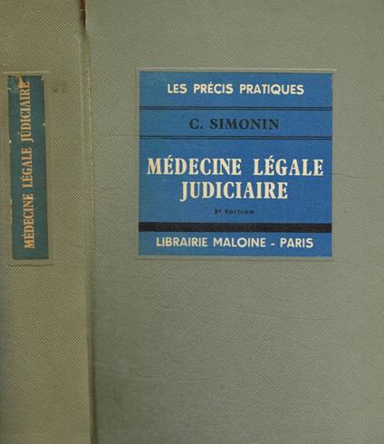 Médecine légale judiciaire - copertina