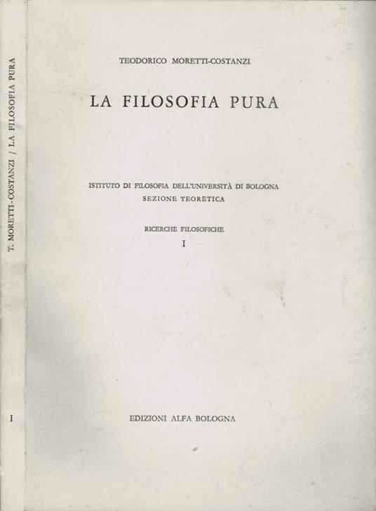 La filosofia pura - copertina