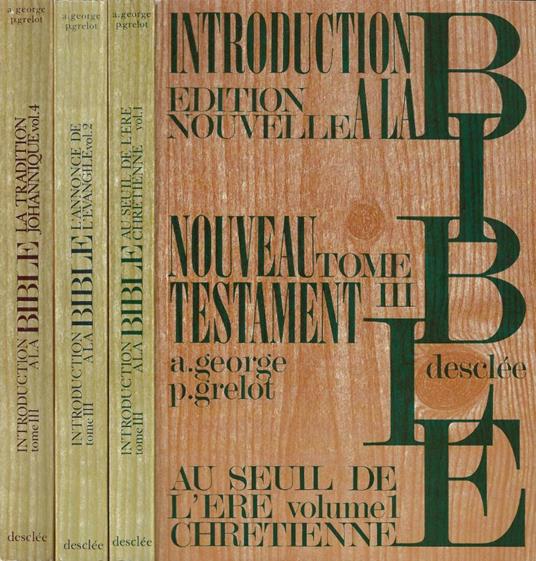 Introduction a la Bible Tome III Vol. 1 - 2 - 4 - copertina