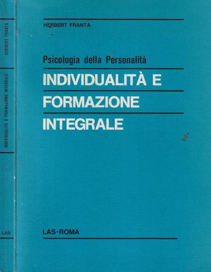 Psicologia della personalità. Individualità e formazione integrale - copertina