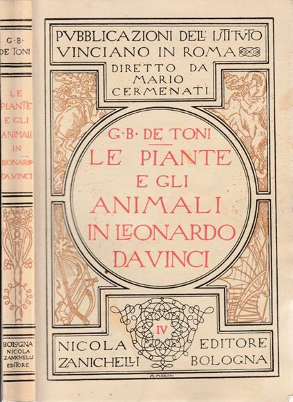 Le piante e gli animali in Leonardo Da Vinci - copertina