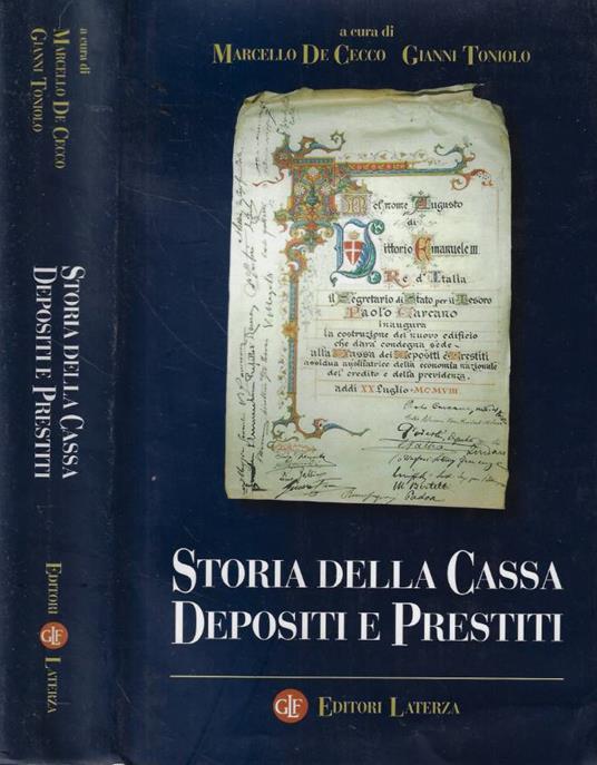 Storia della Cassa Depositi e Prestiti - copertina