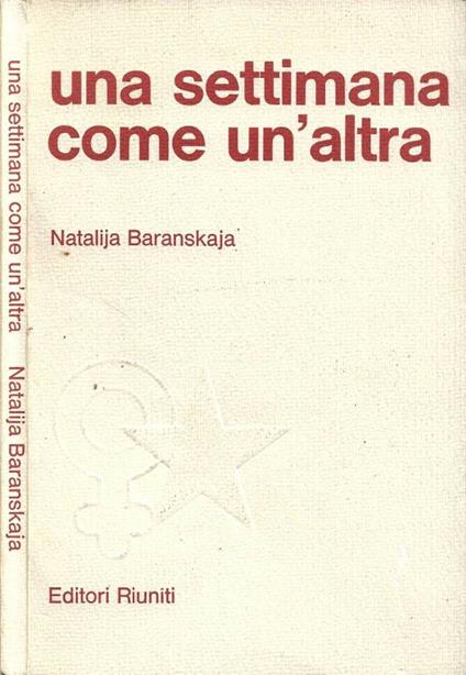 Una settimana come un'altra - Natalija Baranskaja - copertina