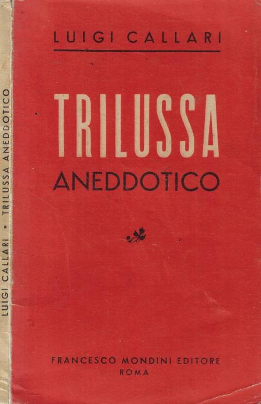 Trilussa aneddotico - Luigi Callari - copertina