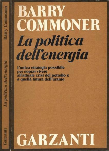 La politica dell'energia - Barry Commoner - copertina