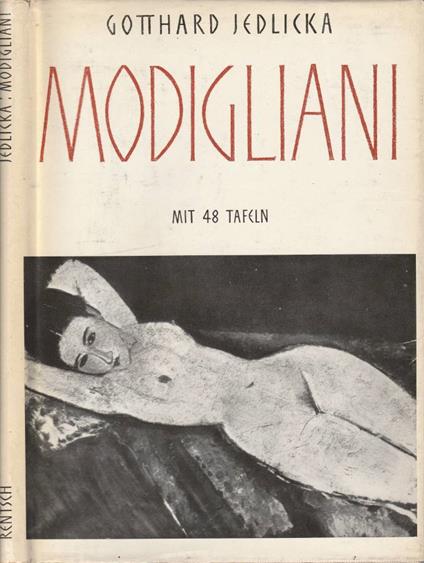 Modigliani - Gotthard Jedlicka - copertina