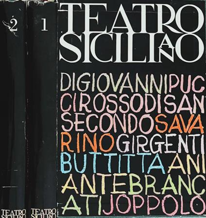 Teatro siciliano, volume 1 e 2 - Achille Mango - copertina