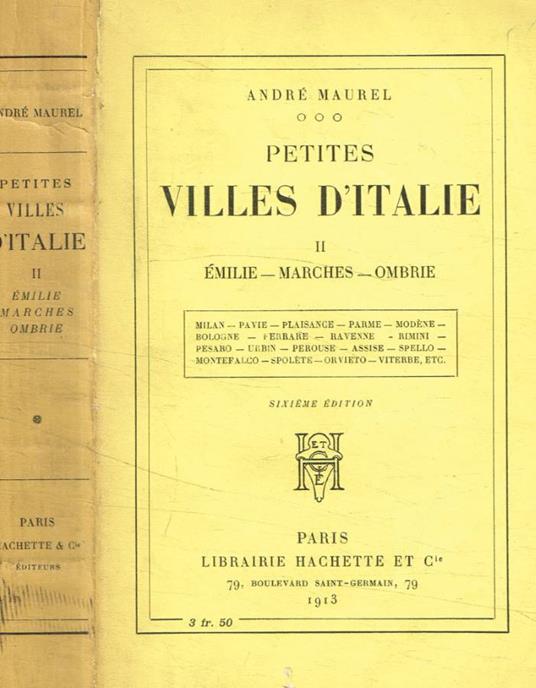 Petites ville d'Italie II - André Maurel - copertina