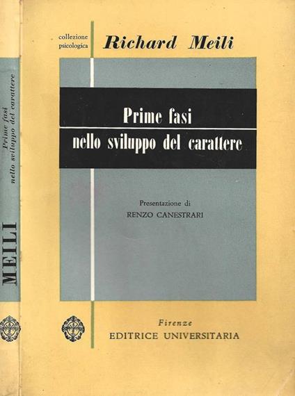 Prime fasi nello sviluppo del carattere - Richard Meili - copertina