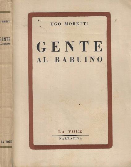 Gente al Babuino - Ugo Moretti - copertina