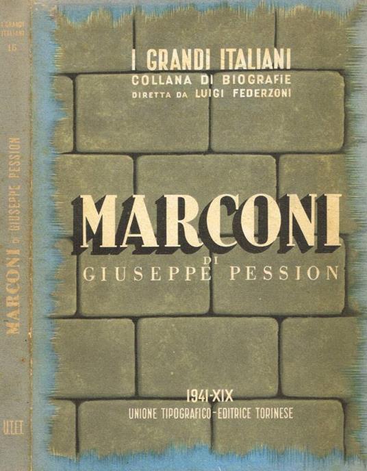 Guglielmo Marconi - Giuseppe Pession - copertina