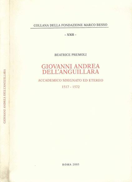 Giovanni Andrea Dell'Anguillara - Beatrice Premoli - copertina