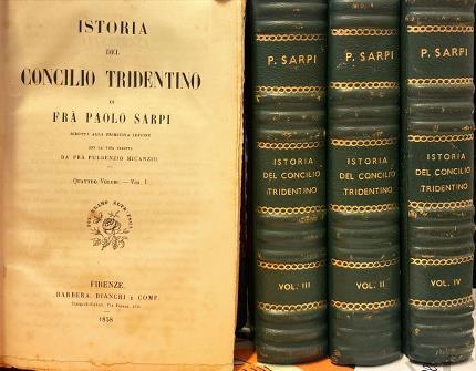 Istoria del Concilio Tridentino di Frà Paolo Sarpi. Quattro volumi - Paolo Sarpi - copertina