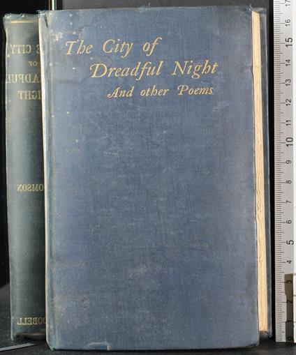 The City Of Dreadful Night And Other Poems - James Thompson - copertina