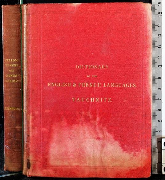 Dictionary Of The English & French Languages - copertina