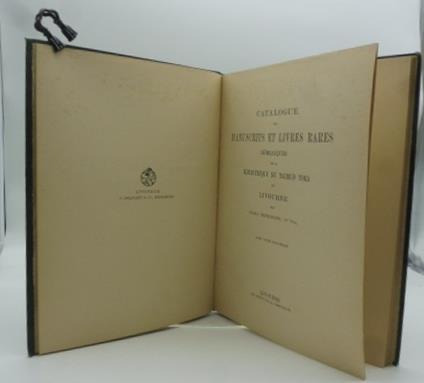 Catalogue des manuscrits et livres rares hebraiques de la Bibliotheque du Talmud Tora de Livourne - Carlo Bernheimer - copertina