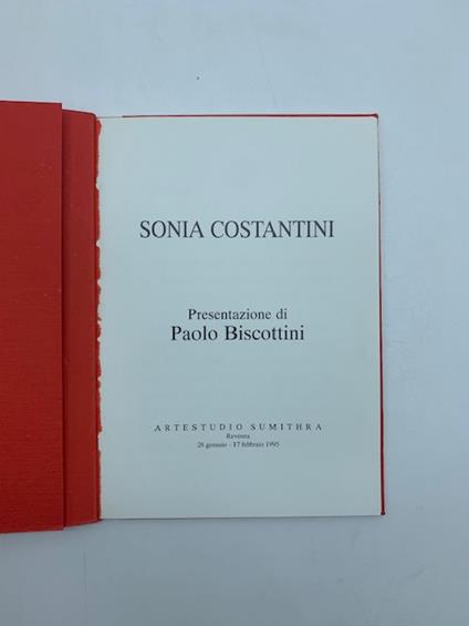 Sonia Costantini. Artestudio Sumithra, Ravenna, 1995 - Paolo Biscottini - copertina