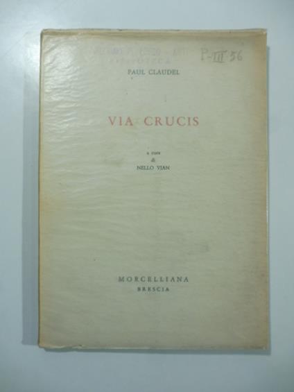 Via Crucis - Paul Claudel - copertina