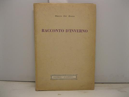 Racconto d'inverno - Oreste Del Buono - copertina