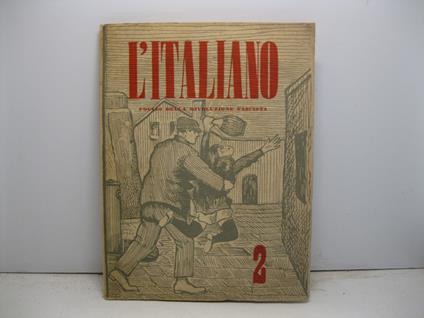 L' Italiano. Foglio della Rivoluzione fascista diretto da Leo Longanesi. Aprile IX, numero 2 - Leo Longanesi - copertina