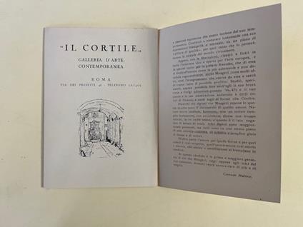 Pitture e disegni di Concetto Maugeri. Il Cortile Galleria d'arte contemporanea, Roma (pieghevole) - Corrado Maltese - copertina