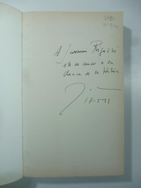 Galindez. Novela. Copia con dedica dell'Autore (signed copy) - Manuel Vázquez Montalbán - copertina