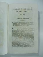 Sur l'utilite' des affusions froides dans les empoisonnements par l'acide hydrocyanique par le D. Herbst...(Stralcio da: Nuovo giornale de' letterati. N. 46. 1829)