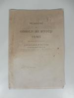 Relazione del Consiglio dei Ministri a sua Maesta' nell'udienza del 2 novembre 1870 sul decreto per lo scioglimento della Camera dei Deputati e la nuova convocazione dei Comizi elettorali