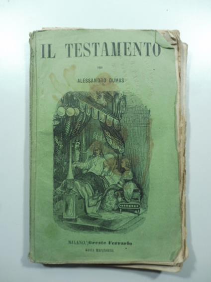 Il Testamento o il Sigillo nero - Alexandre Dumas - copertina