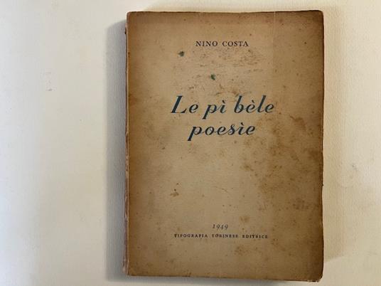 Le pi bele poesie - Nino Costa - copertina