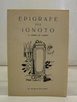 Epigrafe per ignoto, 25o libretto di MAL'ARIA