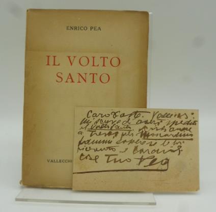 Il volto santo [con cartolina autografa di Enrico Pea] - Enrico Pea - copertina