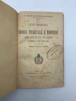 Sunto cronologico di storia medievale e moderna colle liste dei papi, dei sovrani e numerosi alberi genealogici