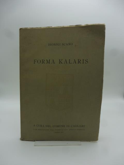 Forma Kalaris - Dionigi Scano - copertina
