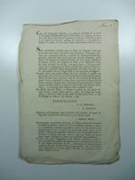 Copia del benignissimo rescritto col quale la clemenza di S.A.R. il Granduca di Toscana si e' degnata di concedere alla Banca dei Pubblici Pagamenti di Livorno la facolta' di aprire ed eseguire la Lotteria..