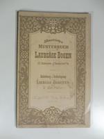 Musterbuch der Laubsage Bogen von B. Dondorf in Frankfurt nenst Anleitung zur Anfertigung von Laubsage Arbeiten