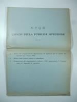 S.P.Q.R. Ufficio della Pubblica Istruzione. Elenco dei componenti la Deputazione di vigilanza per le scuole elementari per l'anno 1900