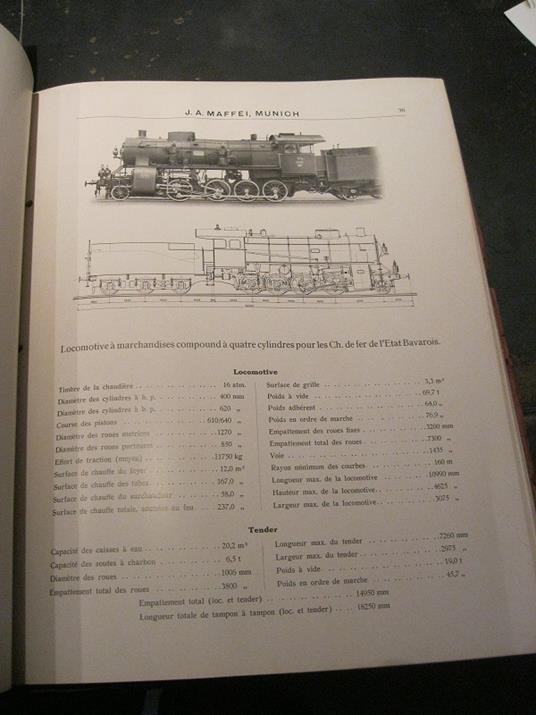 J. A. Maffei. Munich (Baviere). Locmotive Bavaria construite en 1844 pour les Chemins de Fer de l'Etat Bavarois. Locomotive a' grande vitesse pour les Chemins de fer de l'etat Badois.. - copertina