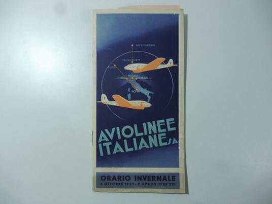 Aviolinee italiane. Brochure promozionale - copertina