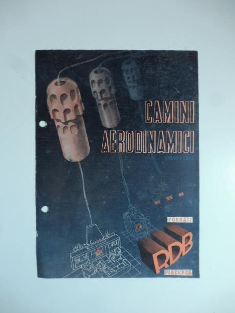 Camini aerodinamici. Fornaci RDB Piacenza. Foglietto pubblicitario - copertina