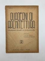 Quaderni di architettura. Collezione di progetti di costruzioni edili, 2. Caserma per carabinieri e due piccole case popolari