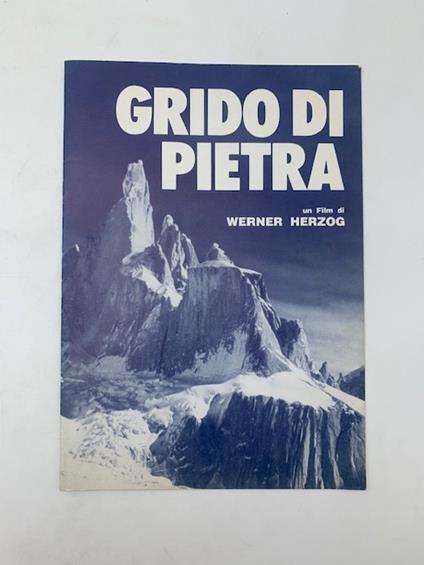 Grido di pietra. Un film di Werner Herzog (brochure promozionale) - copertina