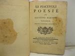 Le piacevoli poesie di Giuseppe Baretti torinese seconda edizione accresciuta