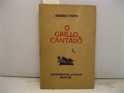 O grillo cantado - Edoardo Firpo - copertina