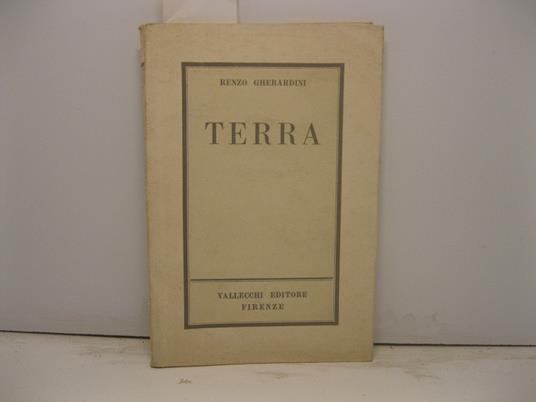 Terra. 1952 - 1959 - Renzo Gherardini - copertina