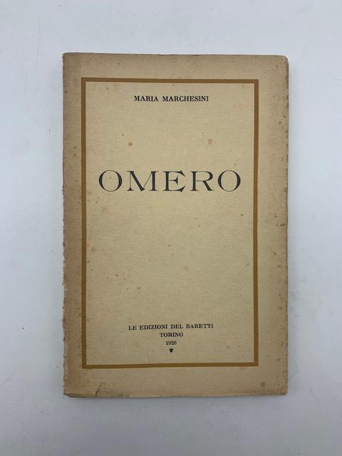 Omero - Maria Marchesini - copertina