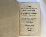 De' campeggiamenti del Piemonte descritti... Volume secondo il qual contiene La rivoluzione della fortuna. Per l'assedio di Casale. Et Torino assediato e non soccorso l'anno MDCXXXX. (LEG. CON): De' campeggiamenti del Piemonte descritti dal Conte ..