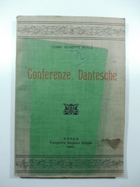 Conferenze dantesche - Giuseppe Reale - copertina